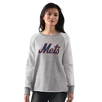 MLB New York Mets Gridiron Raglan Pullover Sweatshirt
