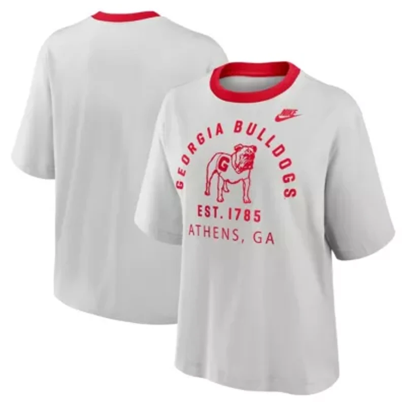 NCAA Nike Georgia Bulldogs Legacy Arch Script Boxy T-Shirt