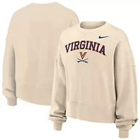 NCAA Nike Virginia Cavaliers Phoenix Fleece Oversized Cropped Sweatshirt