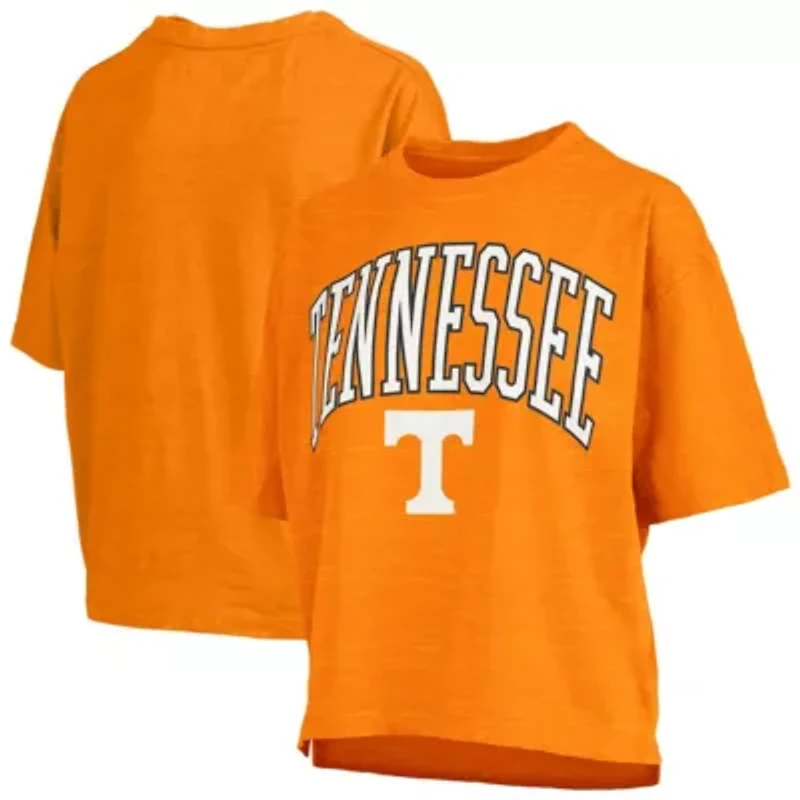 NCAA Tennessee Volunteers Nelson Arch Over Logo Waist Length Oversized Slub T-Shirt