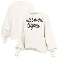 NCAA Missouri Tigers Oversized Chelsea Waist Length Pullover Sweatshirt