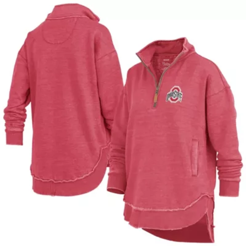 NCAA Ohio State Buckeyes Northfork Sojourn Poncho Quarter-Zip Sweatshirt
