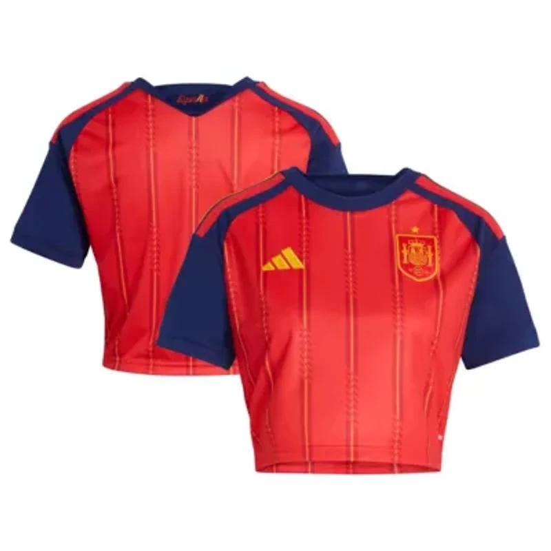 Soccer National Teams Spain Team FIFA x World Cup 2026 Home Cropped Replica Jersey