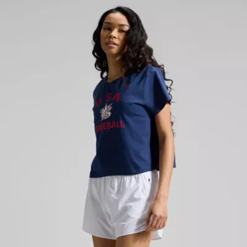World Baseball Nike USA 2026 Classic Mod Cropped T-Shirt
