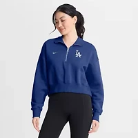 MLB Nike Los Angeles Dodgers Primetime Phoenix Fleece Half-Zip Sweatshirt