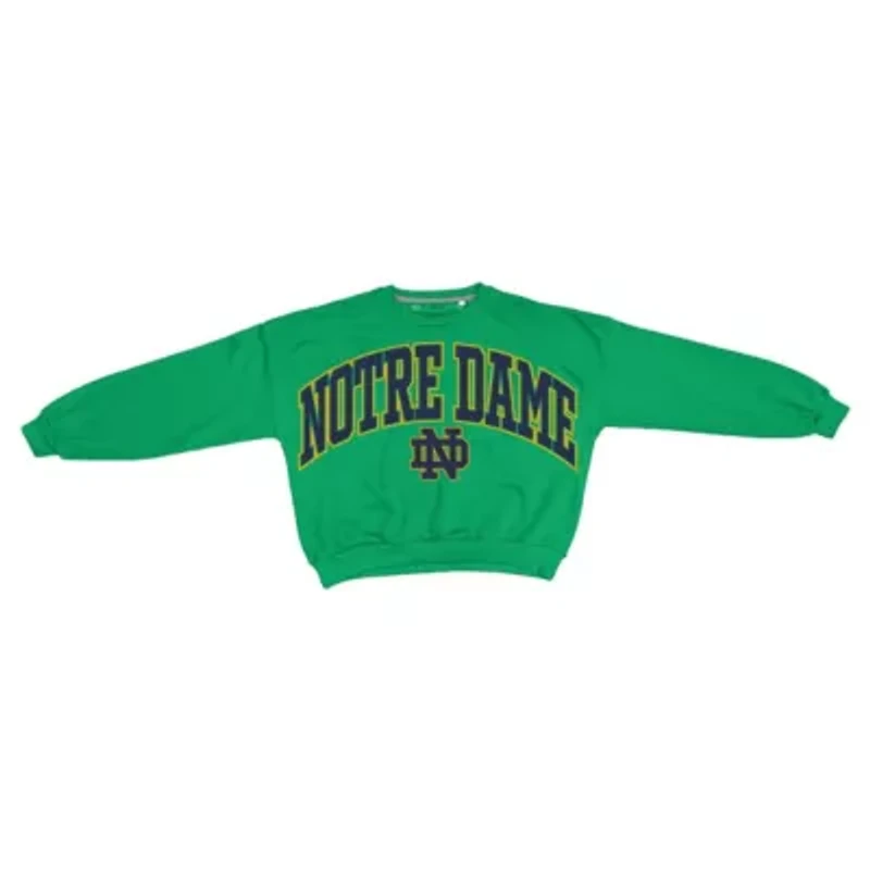 NCAA Notre Dame Fighting Irish Oversized Janice Waist-Length Sweatshirt