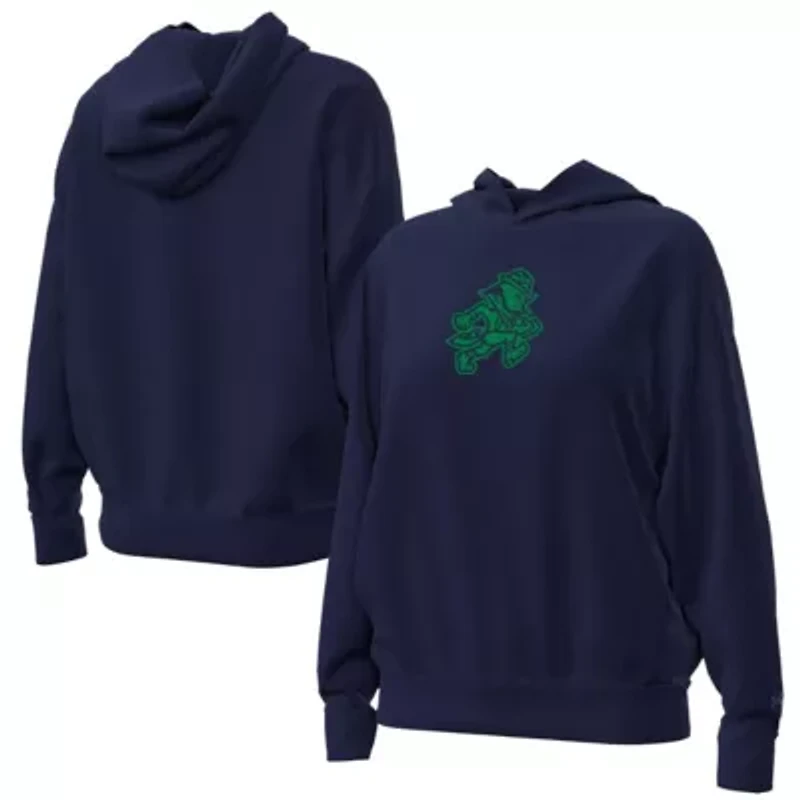NCAA Under Armour Notre Dame Fighting Irish Leprechaun Icon Fleece Pullover Hoodie