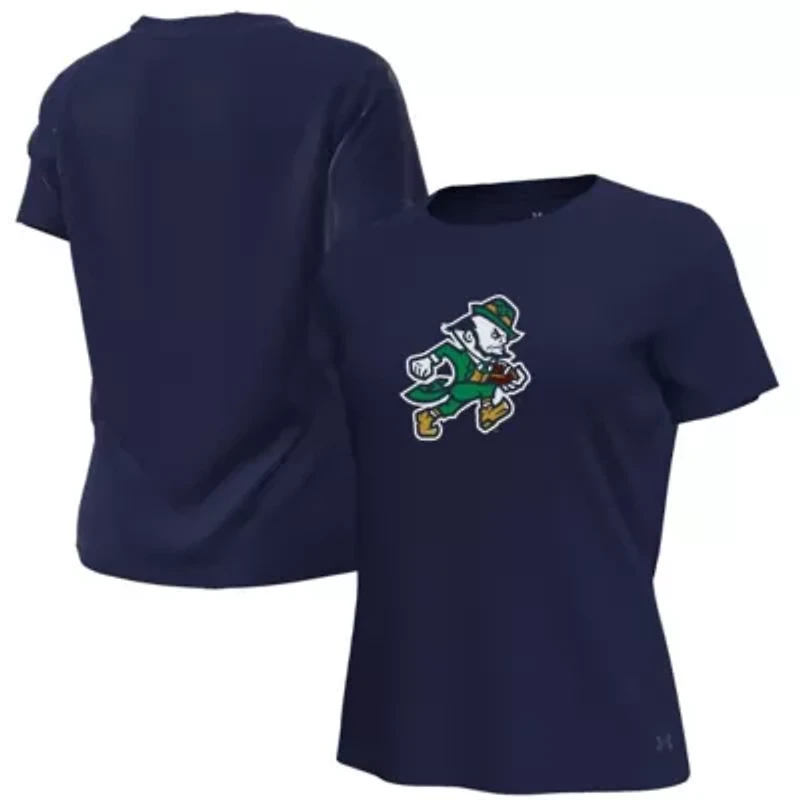 NCAA Under Armour Notre Dame Fighting Irish Leprechaun Tech Stretch T-Shirt