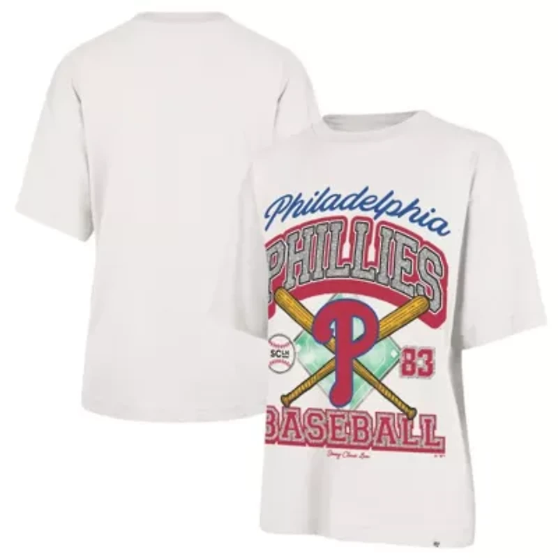 MLB x Lane Sand Philadelphia Phillies Crossover Base Foundation T-Shirt