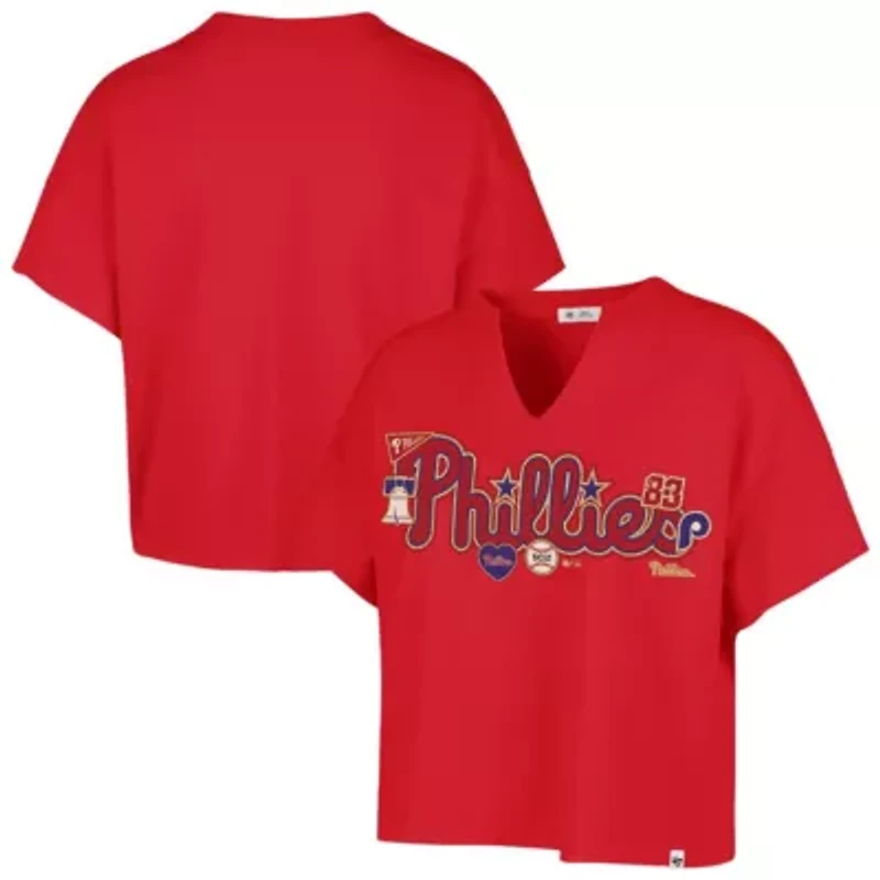 MLB x Lane Philadelphia Phillies Oversized Notch Neck T-Shirt