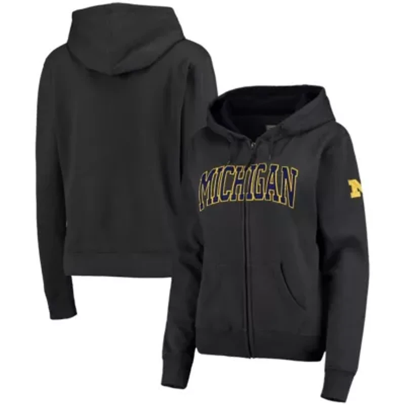 NCAA Michigan Wolverines Arched Name Full-Zip Hoodie