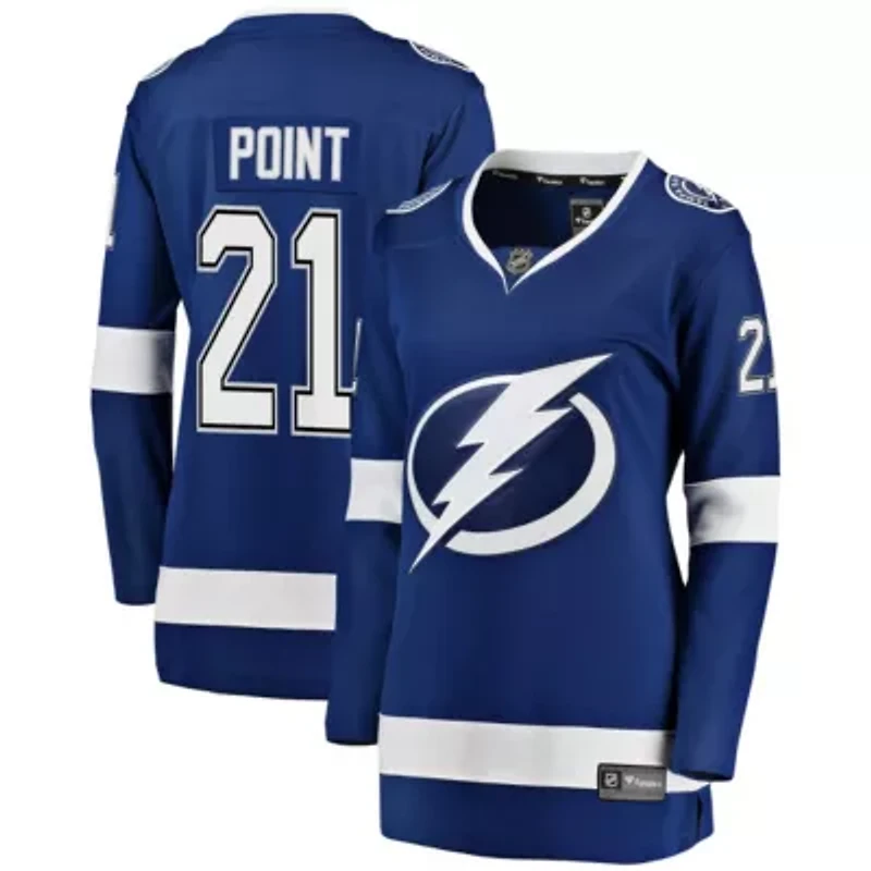 NHL Fanatics Tampa Bay Lightning Brayden Point Breakaway Player Jersey