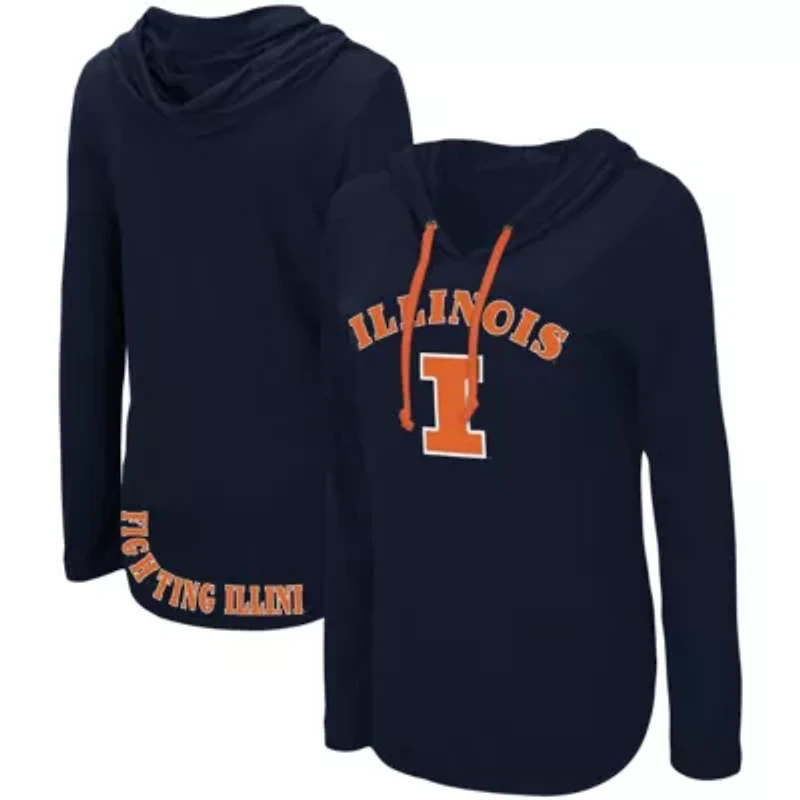 NCAA Illinois Fighting Illini My Lover Lightweight Hooded Long Sleeve T-Shirt