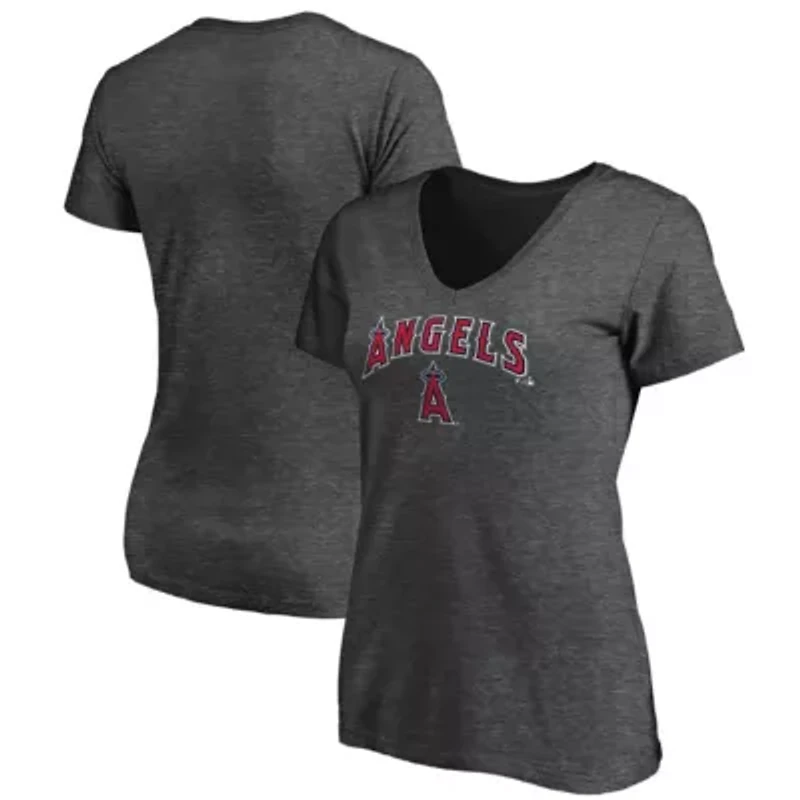 MLB ed Los Angeles Angels Team Logo Lockup V-Neck T-Shirt