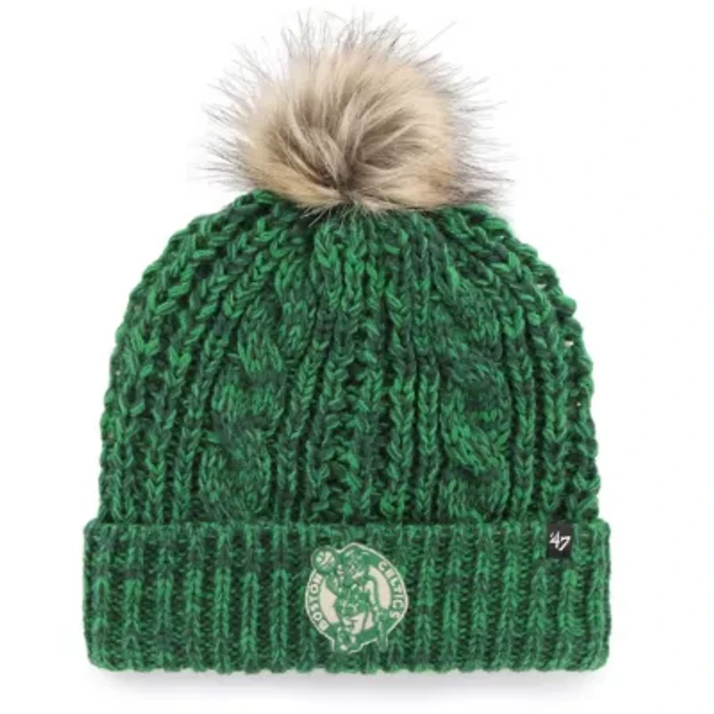 NBA Kelly Boston Celtics Meeko Cuffed Knit Hat with Pom