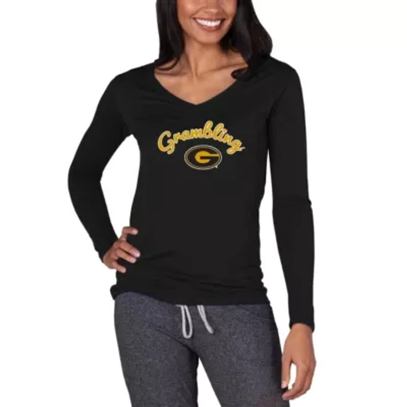 Grambling State Tigers NCAA Marathon Knit Long Sleeve V-Neck Top