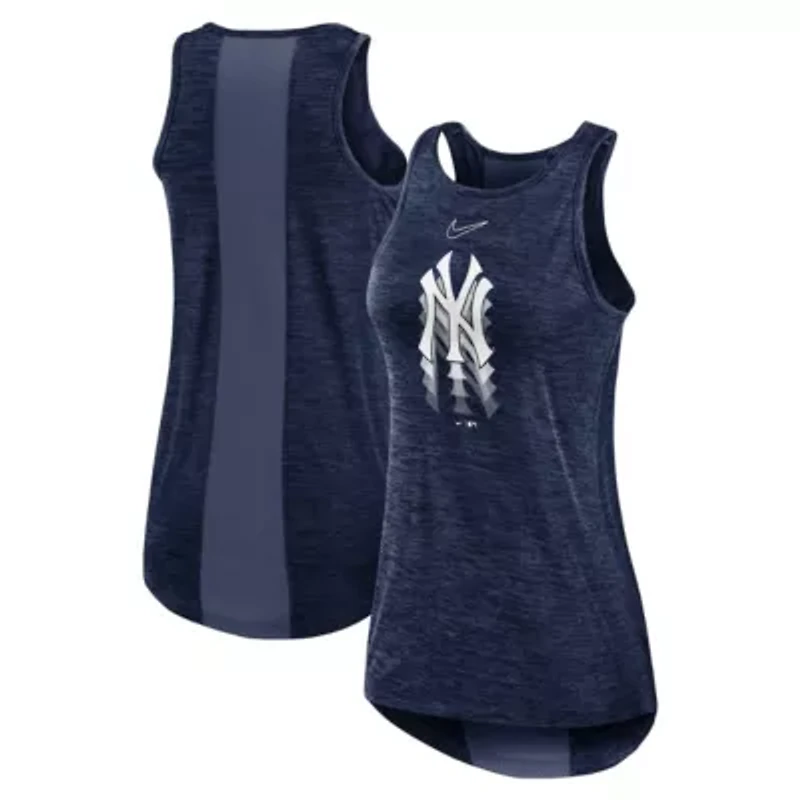 MLB Nike New York Yankees Logo Fade High Neck Performance Tank Top