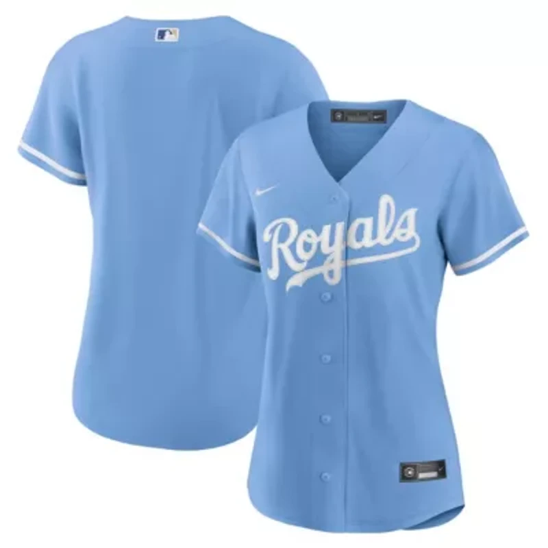 MLB Nike Light Kansas City Royals Alternate Replica Team Logo Jersey