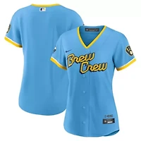 MLB Nike Powder Milwaukee Brewers City Connect Replica Team Jersey