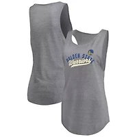 NBA Fanatics ed Golden State Warriors Quality Time Open Scoop Neck Tri-Blend Tank Top