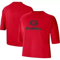 NCAA Nike Georgia Bulldogs Crop Performance T-Shirt