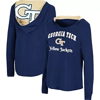 Georgia Tech Yellow Jackets NCAA Catalina Hoodie Long Sleeve T-Shirt