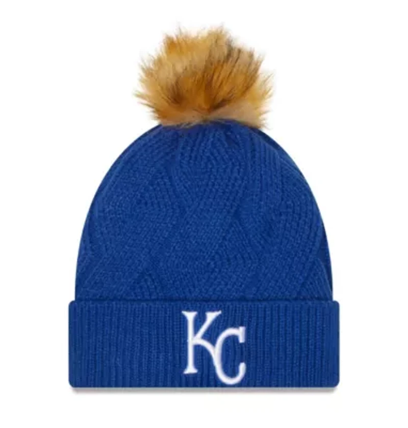 MLB Kansas City Royals Snowy Cuffed Knit Hat with Pom