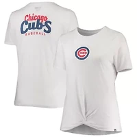 MLB Chicago Cubs Plus 2-Hit Front Knot T-Shirt