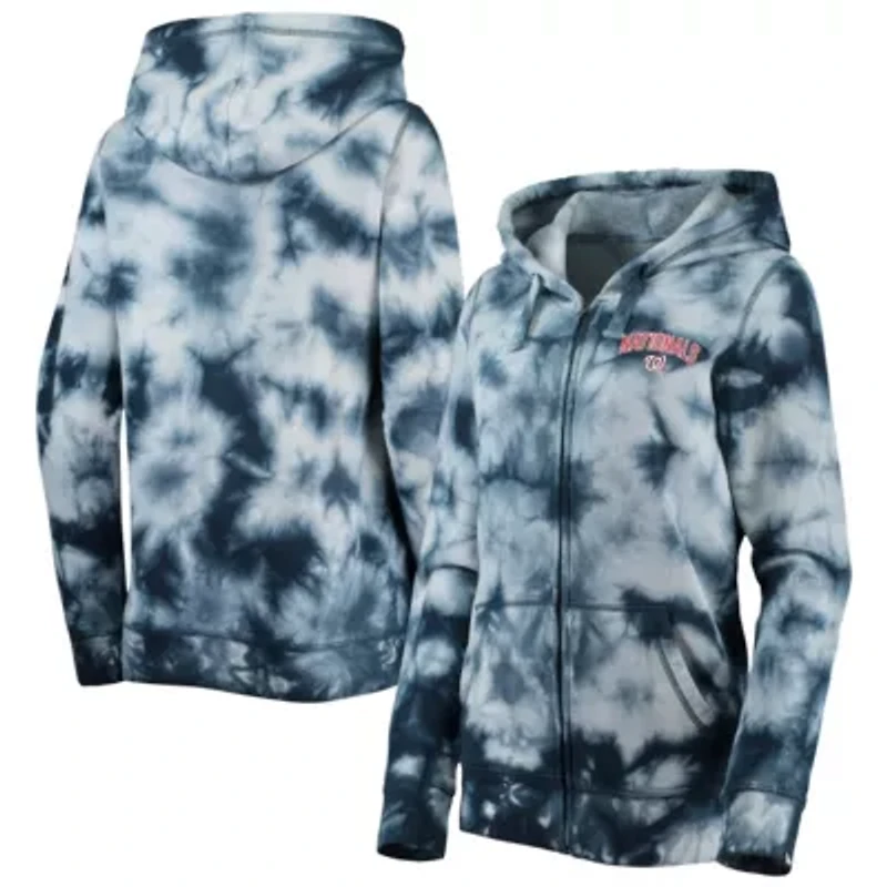 MLB Washington Nationals Tie-Dye Full-Zip Hoodie