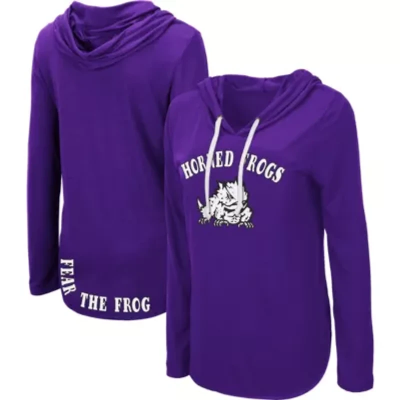 NCAA TCU Horned Frogs My Lover Lightweight Hooded Long Sleeve T-Shirt