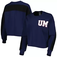 NCAA Ole Miss Rebels Back To Reality Colorblock Pullover Sweatshirt