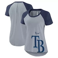 MLB Nike Tampa Bay Rays Summer Breeze Raglan Fashion T-Shirt