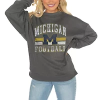NCAA Michigan Wolverines Drop Shoulder Fleece Pullover Sweatshirt