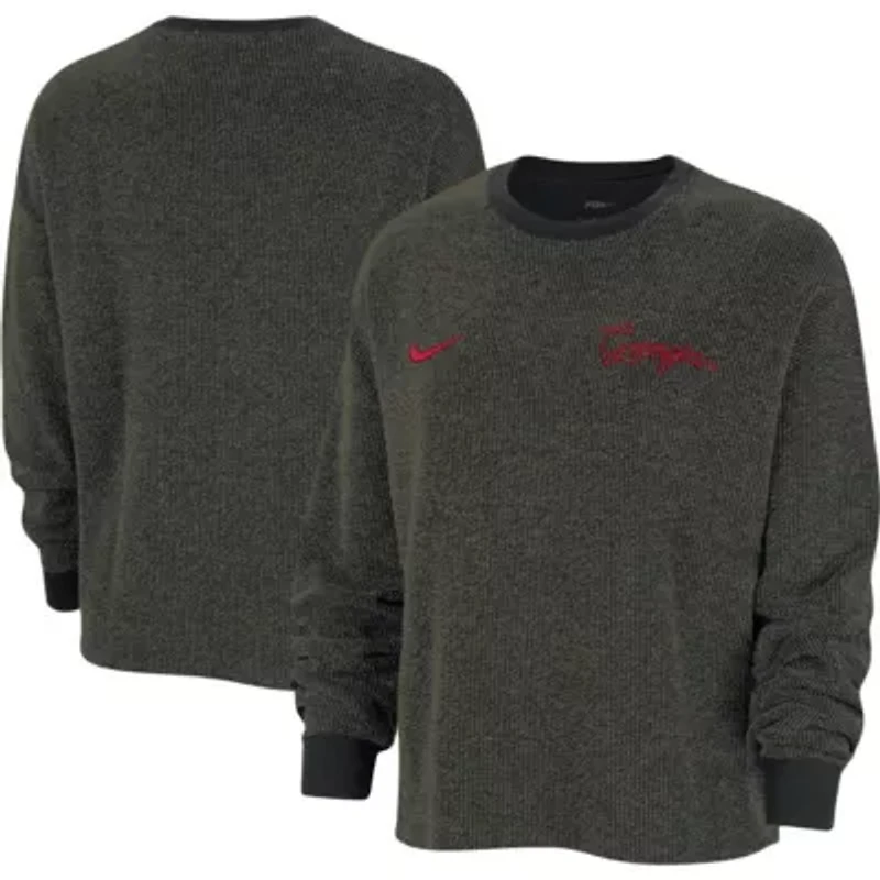 NCAA Nike Georgia Bulldogs Yoga Script Pullover Sweatshirt