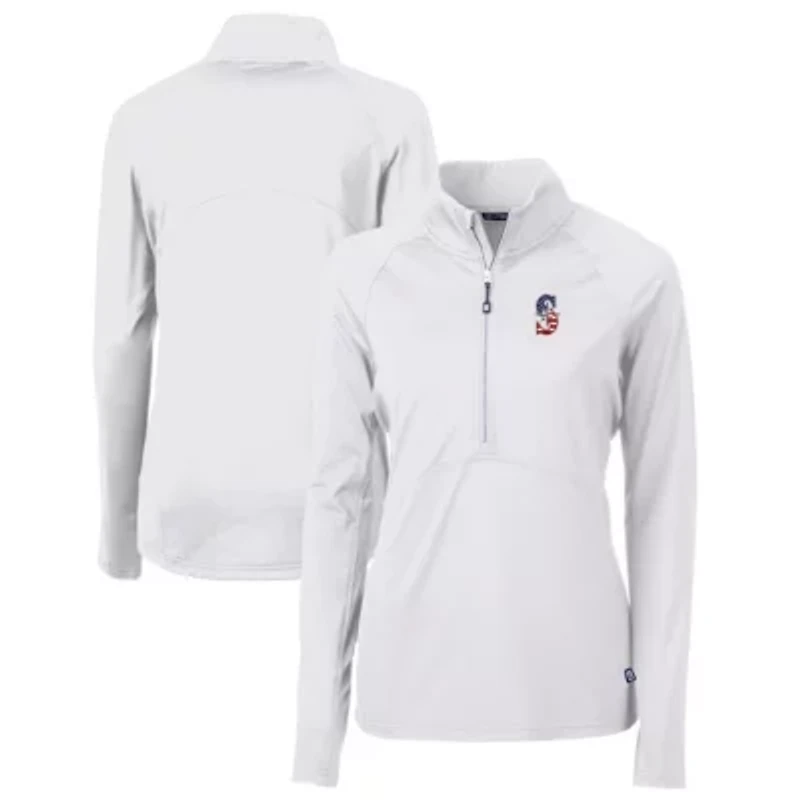 MLB Seattle Mariners Americana Logo Adapt Eco Knit Stretch Recycled Half-Zip Pullover Top