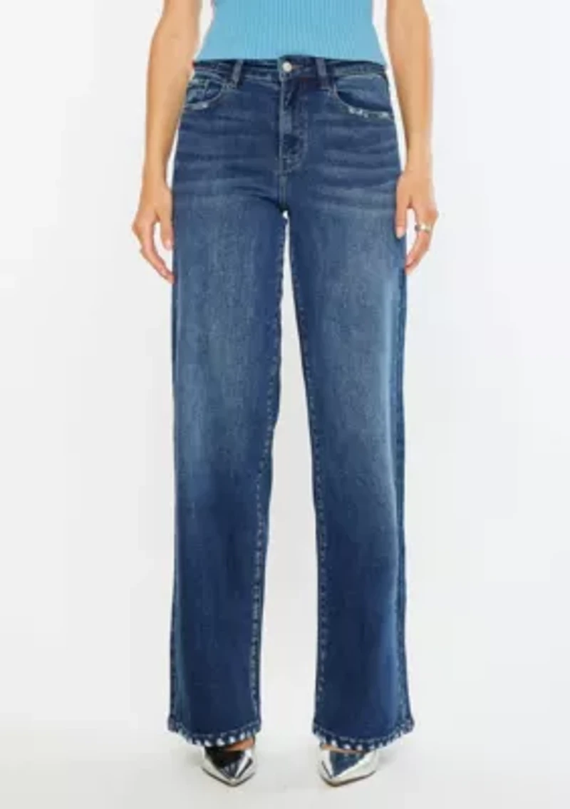 Tiara Essentials High Rise Wide Leg Jeans