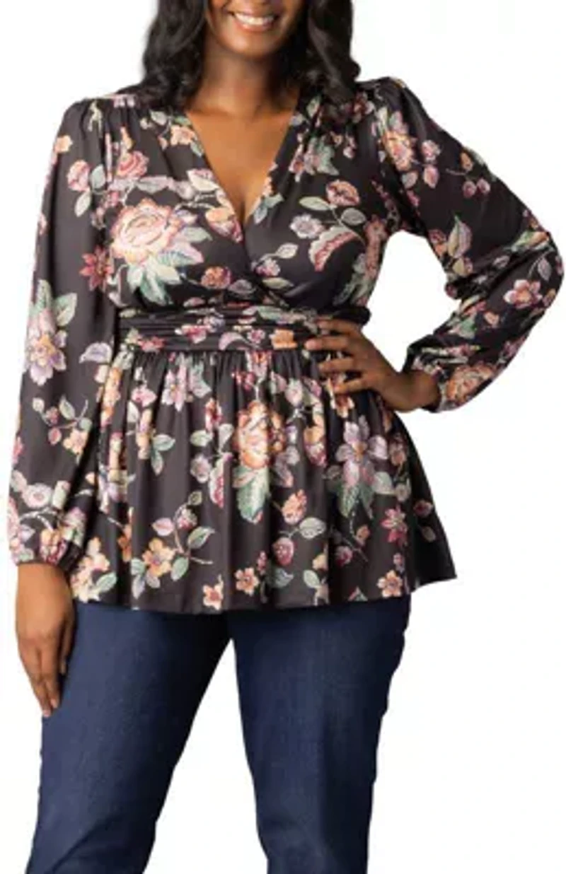 Women's Plus Leah Long Sleeve Tunic Top