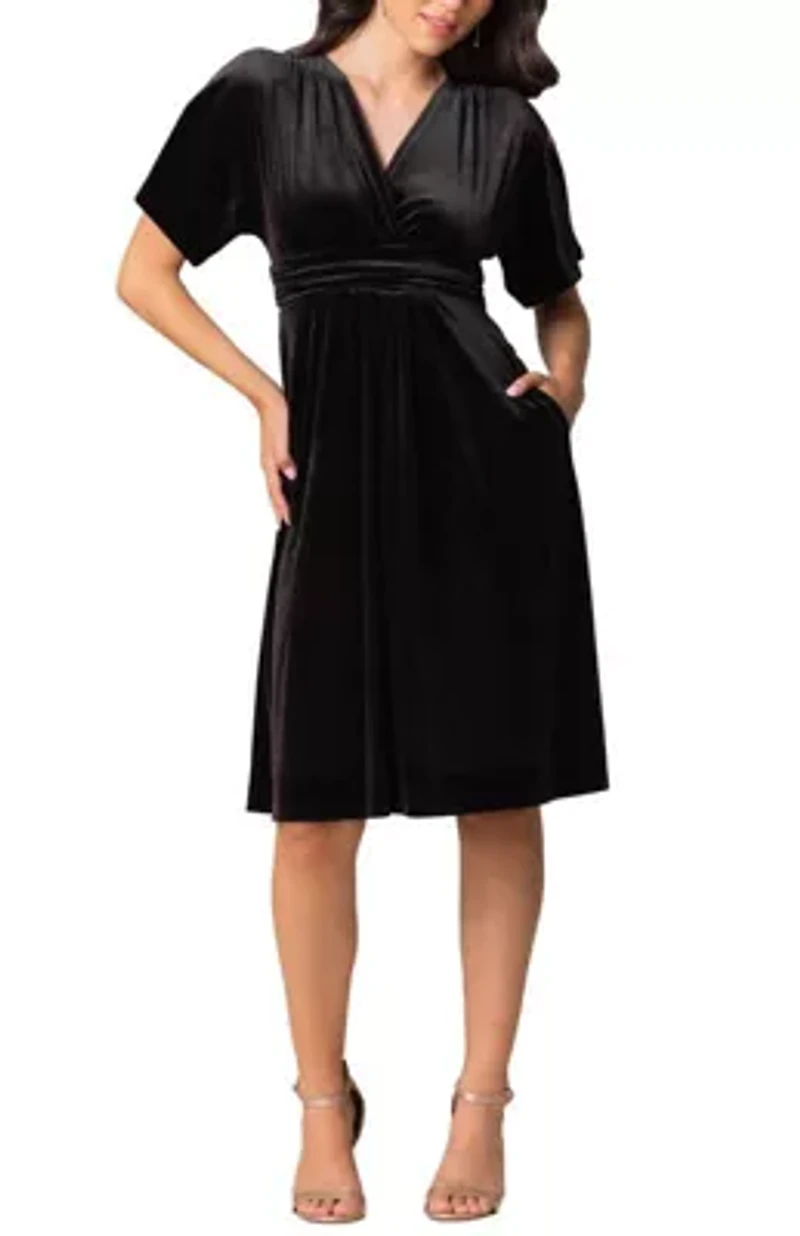 Women's Angelic Velvet Midi Cocktail Dress