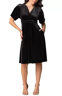 Women's Angelic Velvet Midi Cocktail Dress