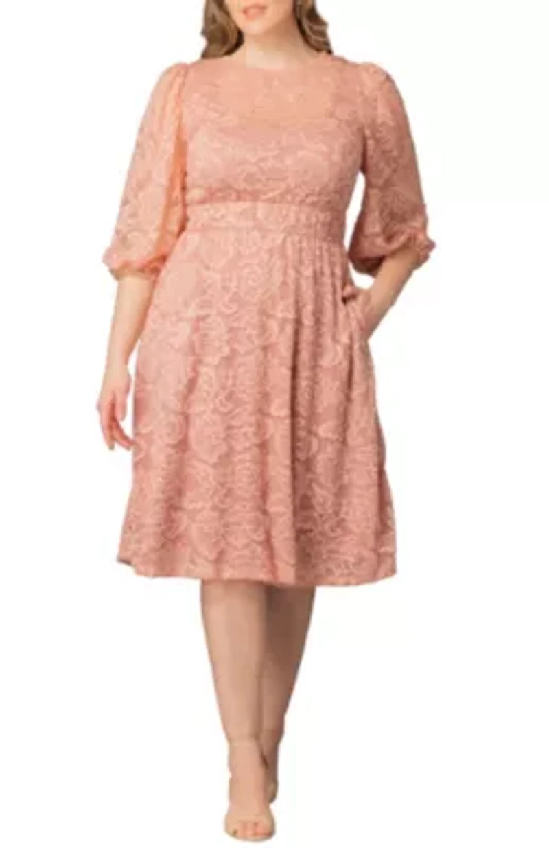 Women's Plus Hepburn Lace Cocktail Dress