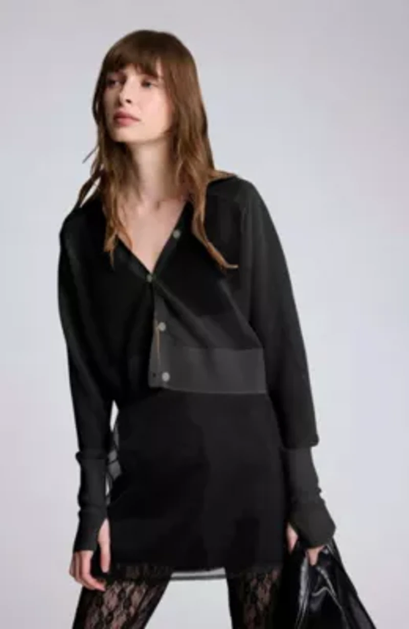 Women's Sheer Crop Cardigan