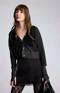 Women's Sheer Crop Cardigan