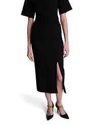 Pull on Column Slit Skirt