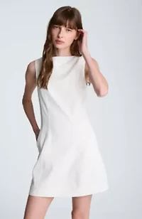 Boat Neck Sculpted Micro Tech Mini