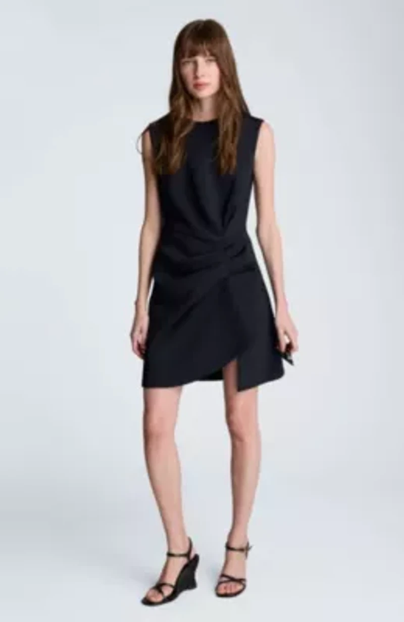 Draped Pleated Mini with Cascading Detail