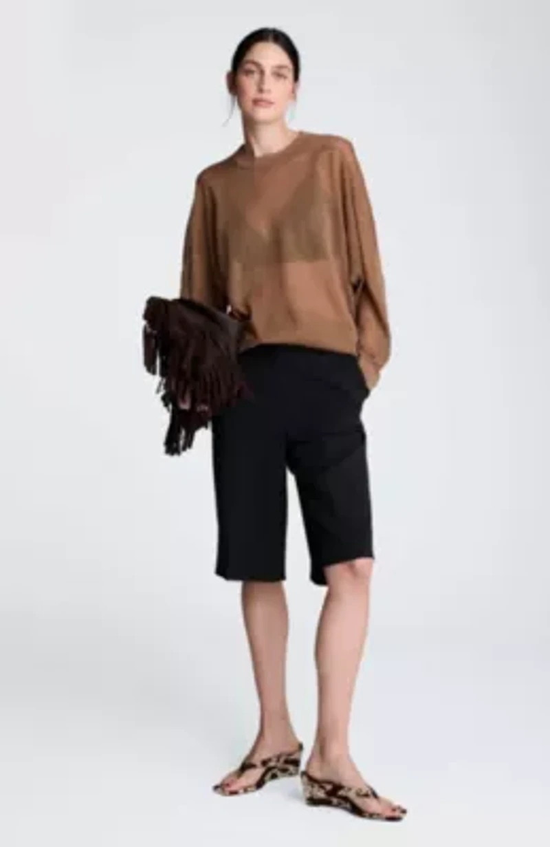 Sheer Crew Sweatshirt