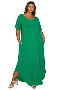 Plus Scarlett Pocket Maxi Dress