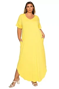 Plus Scarlett Pocket Maxi Dress