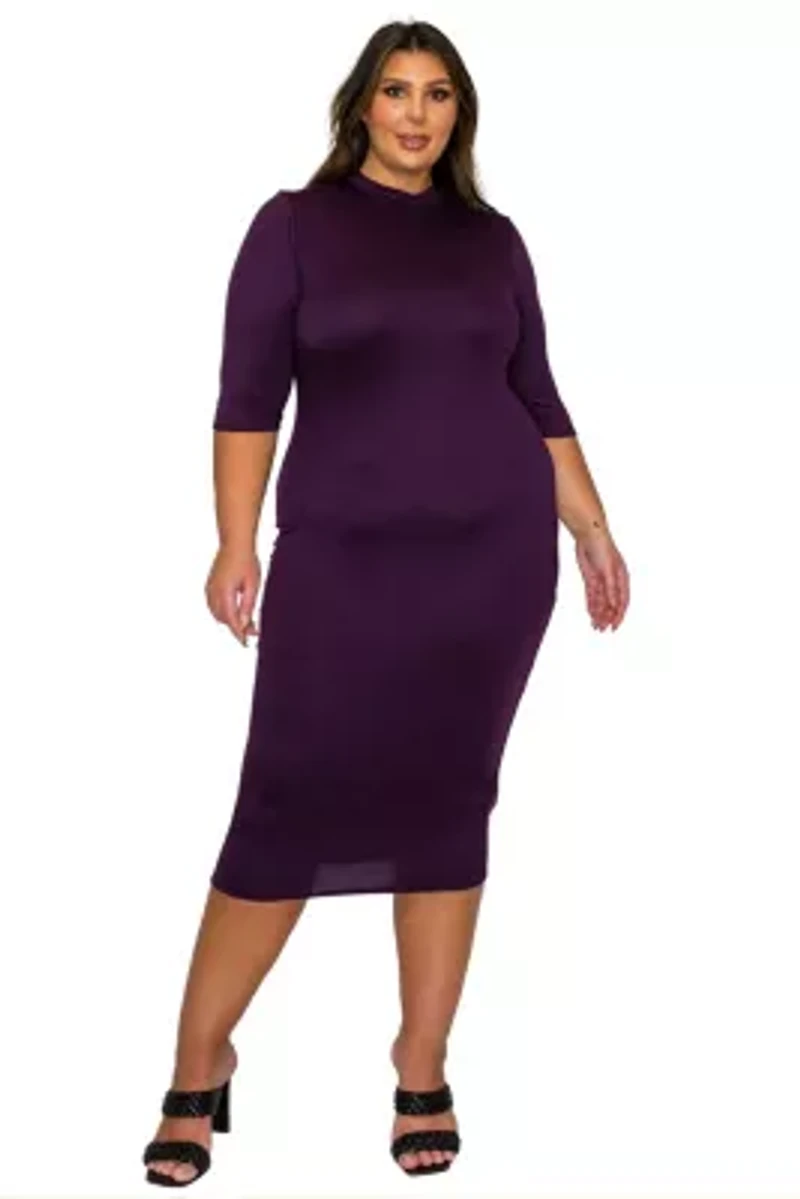 Plus Mona Midi Dress