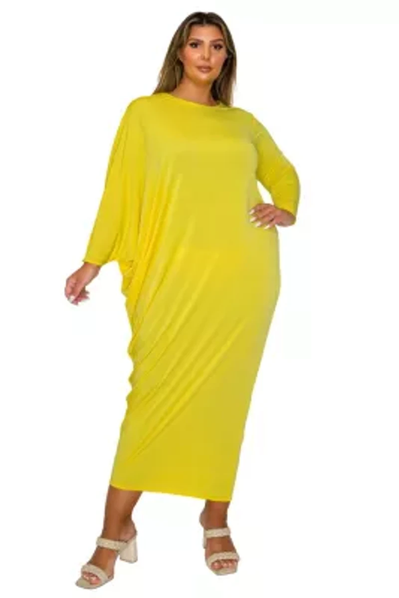 Plus Louella Asymmetrical Maxi Dress